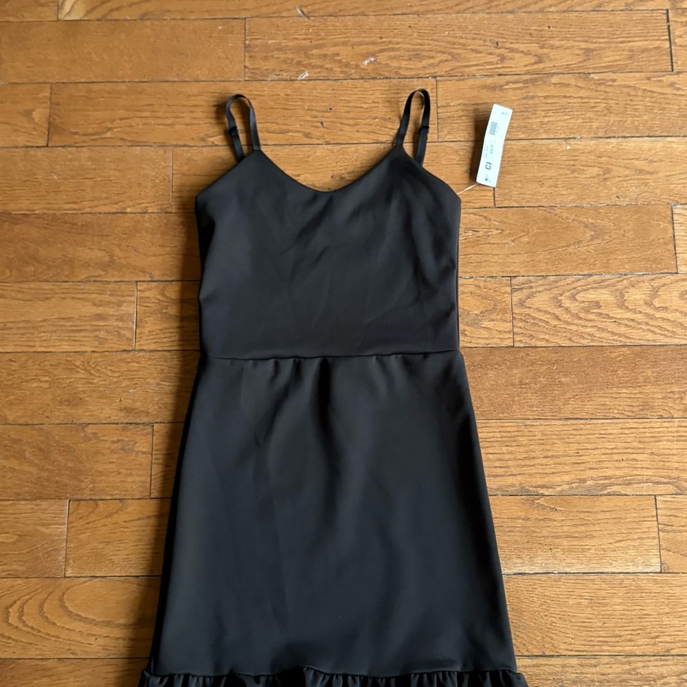 Black Spaghetti Strap Mini Sundress